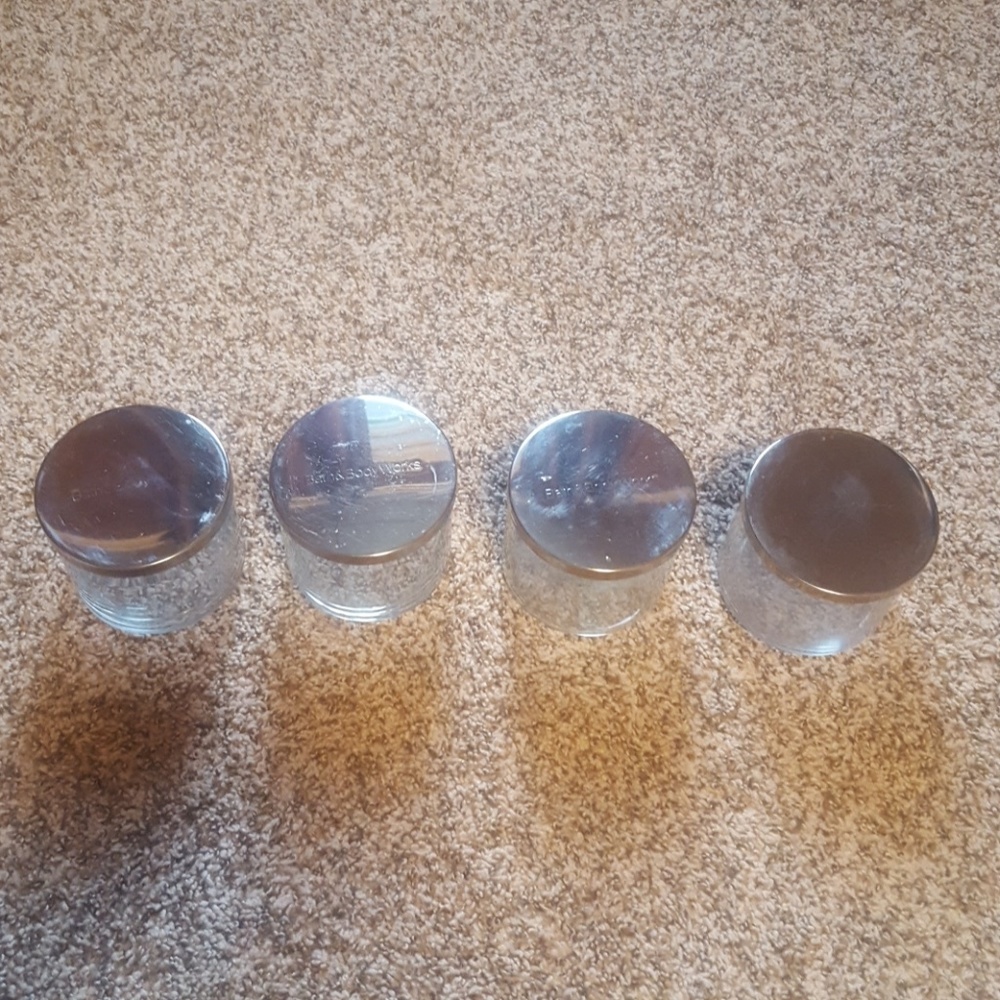4 Empty Bath & Body Works Candles